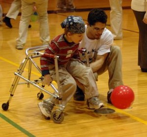 image of adaptive ball playing