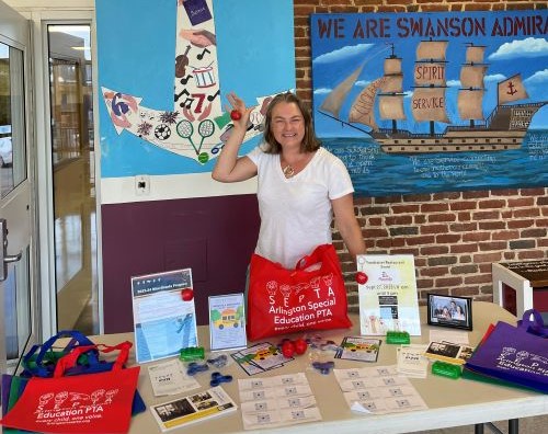 Swanson Back to School Night table