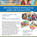 Monthly meeting flyer for March